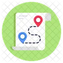 Map Route Direction Navigation Icon