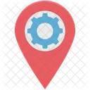 Map Setting Location Setting Location Pin Icon