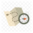 Map Compass Camp Icon