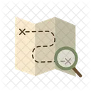 Map Magnifying Glass Icon