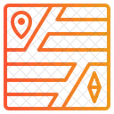 Mapa Navegacao Cartografia Ícone