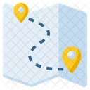 Mapa Camino Gps Icono