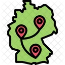 Mapa de alemania  Icono