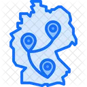 Mapa de alemania  Icono