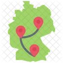 Mapa de alemania  Icono