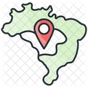 Mapa De Amazonas Mapa Area Amazonas Icono