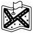 Bandeira do mapa  Ícone