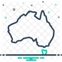Mapa da Austrália  Icon