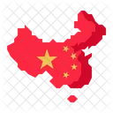 Mapa da china  Ícone