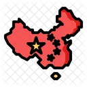 Mapa China Localizacao Icon