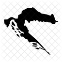 Croacia Mapa Nacao Icon