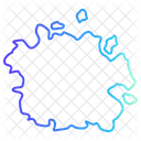 Mapa da federação da micronésia  Ícone