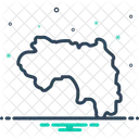 Mapa da Guiné  Ícone