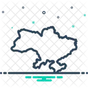 Mapa Da Ucrania Ucrania Mapa Icon
