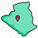 Mapa de aljazair  Icono