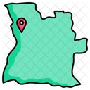 Mapa de angola  Icono