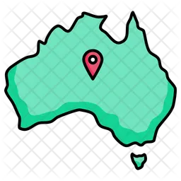 Mapa de australia  Icono