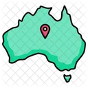 Mapa de australia  Icono