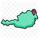 Mapa de austria  Icono