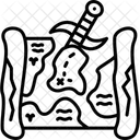 Mapa de aventura pirata  Ícone