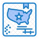 Mapa de Estados Unidos  Icon