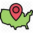 Mapa De Estados Unidos Ubicacion De Estados Unidos Mapa Icono