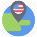 Mapa de Estados Unidos  Icono