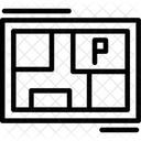 Mapa De Estacionamento Layout De Estacionamento Plano De Estacionamento Ícone