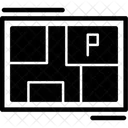Mapa De Estacionamento Layout De Estacionamento Plano De Estacionamento Ícone