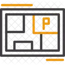 Mapa De Estacionamento Layout De Estacionamento Plano De Estacionamento Ícone