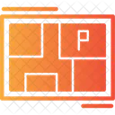 Mapa De Estacionamento Layout De Estacionamento Plano De Estacionamento Ícone