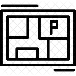 Mapa de estacionamiento  Icono