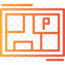 Mapa De Estacionamiento Distribucion Del Estacionamiento Plan De Estacionamiento Icono