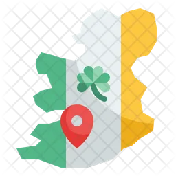 Mapa de irlanda  Icono