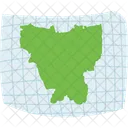 Jacarta Indonesia Mapa Ícone