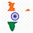 India Mapa Indio Icono