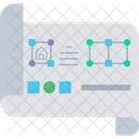 Mapa de planejamento de arquitetura  Ícone