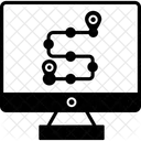 Mapa De Rota Tela Do Mapa Localizacao Ícone