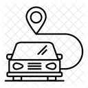 Mapa de rotas de condução  Ícone
