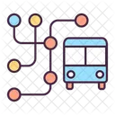 Mapa De Onibus Mapa De Rotas De Onibus Transporte Ícone