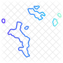 Mapa de seychelles  Icono