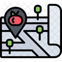 Mapa De La Tienda De Tomates Tomate Comida Icono