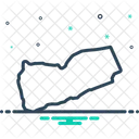 Mapa de yemen  Icono