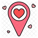 Mapa del corazon  Icono