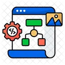 Mapa Del Sitio Diagrama De Flujo Diagrama De Flujo Icono