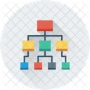 Redes Flujo De Trabajo Mapa Del Sitio Icono