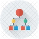 Redes Flujo De Trabajo Mapa Del Sitio Icono