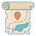 Tesoro Mapa Gps Icon