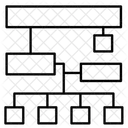 Hierarquia Fluxograma Fluxo De Trabalho Ícone