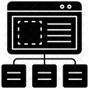 Mapa Do Site Modelo De Modulo Hierarquia Ícone